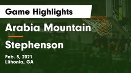 Arabia Mountain  vs Stephenson  Game Highlights - Feb. 5, 2021