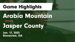 Arabia Mountain  vs Jasper County  Game Highlights - Jan. 17, 2023
