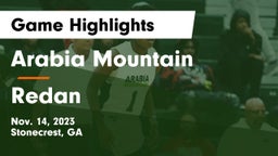 Arabia Mountain  vs Redan  Game Highlights - Nov. 14, 2023