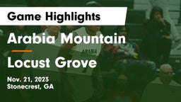 Arabia Mountain  vs Locust Grove  Game Highlights - Nov. 21, 2023