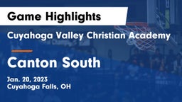 Cuyahoga Valley Christian Academy  vs Canton South  Game Highlights - Jan. 20, 2023