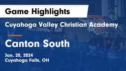 Cuyahoga Valley Christian Academy  vs Canton South  Game Highlights - Jan. 20, 2024