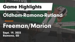 Oldham-Ramona-Rutland  vs Freeman/Marion Game Highlights - Sept. 19, 2023