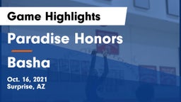 Paradise Honors  vs Basha  Game Highlights - Oct. 16, 2021
