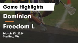 Dominion  vs Freedom   L Game Highlights - March 13, 2024