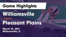 Williamsville  vs Pleasant Plains  Game Highlights - March 25, 2021