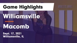Williamsville  vs Macomb  Game Highlights - Sept. 17, 2021