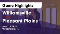Williamsville  vs Pleasant Plains Game Highlights - Sept. 25, 2021