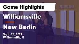 Williamsville  vs New Berlin  Game Highlights - Sept. 25, 2021