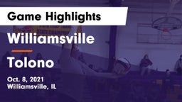 Williamsville  vs Tolono Game Highlights - Oct. 8, 2021