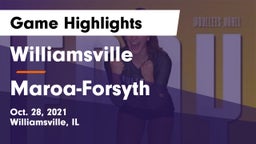 Williamsville  vs Maroa-Forsyth Game Highlights - Oct. 28, 2021