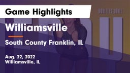 Williamsville  vs South County Franklin, IL  Game Highlights - Aug. 22, 2022