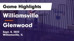 Williamsville  vs Glenwood  Game Highlights - Sept. 8, 2022