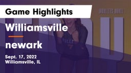 Williamsville  vs newark Game Highlights - Sept. 17, 2022