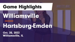 Williamsville  vs Hartsburg-Emden Game Highlights - Oct. 20, 2022