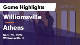 Williamsville  vs Athens  Game Highlights - Sept. 20, 2022