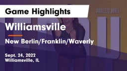 Williamsville  vs New Berlin/Franklin/Waverly  Game Highlights - Sept. 24, 2022