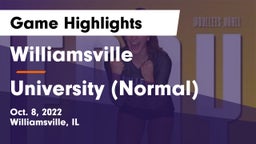 Williamsville  vs University (Normal)  Game Highlights - Oct. 8, 2022