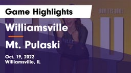 Williamsville  vs Mt. Pulaski Game Highlights - Oct. 19, 2022
