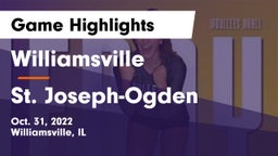 Williamsville  vs St. Joseph-Ogden  Game Highlights - Oct. 31, 2022