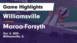 Williamsville  vs Maroa-Forsyth  Game Highlights - Oct. 5, 2023