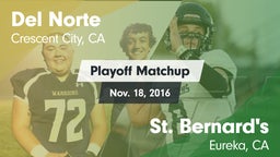 Matchup: Del Norte High vs. St. Bernard's  2016