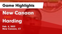 New Canaan  vs Harding  Game Highlights - Feb. 4, 2023