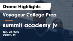 Voyageur College Prep  vs summit academy  jv Game Highlights - Jan. 28, 2020