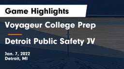 Voyageur College Prep  vs Detroit Public Safety JV Game Highlights - Jan. 7, 2022
