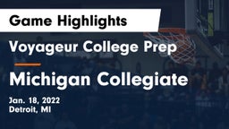 Voyageur College Prep  vs Michigan Collegiate  Game Highlights - Jan. 18, 2022
