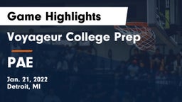 Voyageur College Prep  vs PAE Game Highlights - Jan. 21, 2022