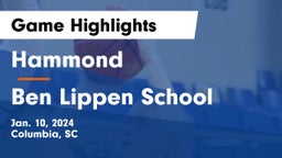 Hammond  vs Ben Lippen School Game Highlights - Jan. 10, 2024