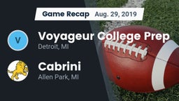 Recap: Voyageur College Prep  vs. Cabrini  2019