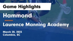 Hammond  vs Laurence Manning Academy Game Highlights - March 28, 2023