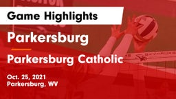 Parkersburg  vs Parkersburg Catholic  Game Highlights - Oct. 25, 2021