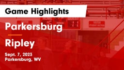 Parkersburg  vs Ripley  Game Highlights - Sept. 7, 2023