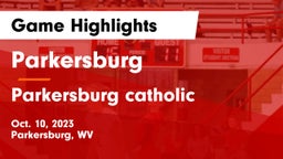 Parkersburg  vs Parkersburg catholic  Game Highlights - Oct. 10, 2023