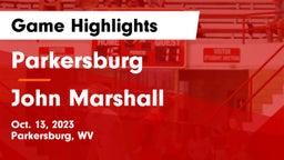 Parkersburg  vs John Marshall  Game Highlights - Oct. 13, 2023