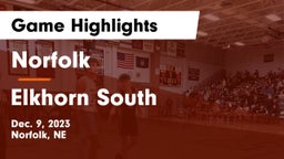 Norfolk  vs Elkhorn South  Game Highlights - Dec. 9, 2023