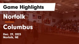 Norfolk  vs Columbus  Game Highlights - Dec. 29, 2023