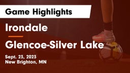 Irondale  vs Glencoe-Silver Lake  Game Highlights - Sept. 23, 2023