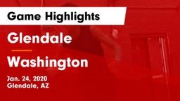 Glendale  vs Washington  Game Highlights - Jan. 24, 2020