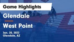 Glendale  vs West Point  Game Highlights - Jan. 20, 2022