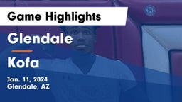 Glendale  vs Kofa  Game Highlights - Jan. 11, 2024