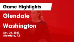 Glendale  vs Washington Game Highlights - Oct. 20, 2020