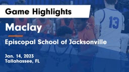 Maclay  vs Episcopal School of Jacksonville Game Highlights - Jan. 14, 2023