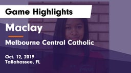 Maclay  vs Melbourne Central Catholic  Game Highlights - Oct. 12, 2019