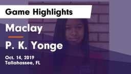 Maclay  vs P. K. Yonge Game Highlights - Oct. 14, 2019