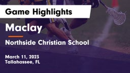 Maclay  vs Northside Christian School Game Highlights - March 11, 2023