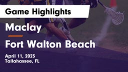 Maclay  vs Fort Walton Beach  Game Highlights - April 11, 2023